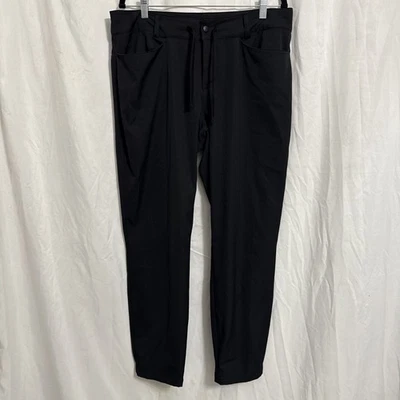Magellan Outdoors Men's Black Water Repellent Pants Size L Waist 18 Inseam 30” - Image 1 of 4