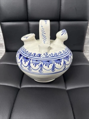 Vintage Blue & White Ceramic Evaporative Humidifier - Not electric - Image 1 of 4