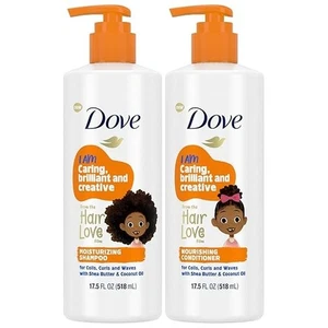 Dove Shampoo and Conditioner for curly hair,17.5 Oz 2 Piece product set for kids - Picture 1 of 9