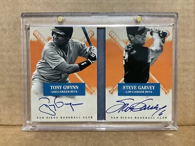 2013 Panini Americas Pastime Hitters Ink Booklet Tony Gwynn Steve Garvey Auto 25 - Image 1 of 4
