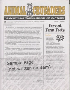Animal Crusaders Volume 3 Numbers 2 & 4 Farmed Animals, Circuses (Newsletters: - Imagen 1 de 2