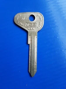 To Fit VW Volkswagen Beetle T1 blank key M series 1971-79 Brass - Picture 1 of 2