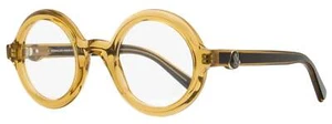 Moncler Round Eyeglasses ML5194 045 Transparent Brown 48mm - Picture 1 of 3