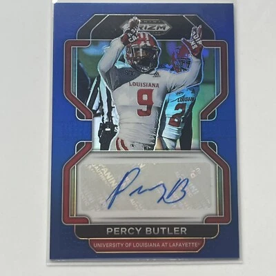 2022 Prizm Draft PERCY BUTLER #RA-PBU Rookie Auto Blue Prizm /149 Commanders - Image 1 of 4