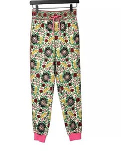 Alice + Olivia NYC Slim-Fit Floral Joggers Pants Boho Pockets Colorful Size XS - Picture 1 of 11