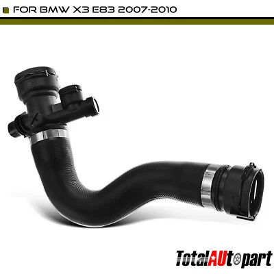 散热器冷却液软管鞋面适用于宝马 X3 E83 2007 - 2010 L6 2.5L 3.0L 17123415433 — 第 1/4 张图片