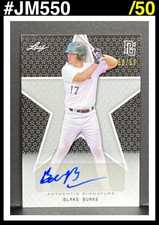 2020 Leaf Perfect Game National Showcase Auto Black #BABB3 Blake Burke /50 JM550