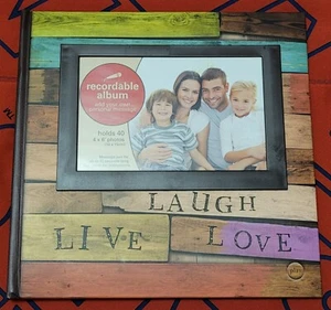 =RECORDABLE PHOTO ALBUM HOLD 40 4 X 6 PICTURES BOOK RECORD YOUR OWN MESSAGE NEW= - Picture 1 of 6