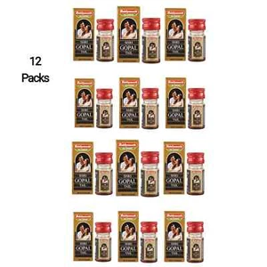 12 Pack X Baidyanath Shri Gopal Tail Oil 10ml Massage Oil For Men (12x10ml) - Picture 1 of 2