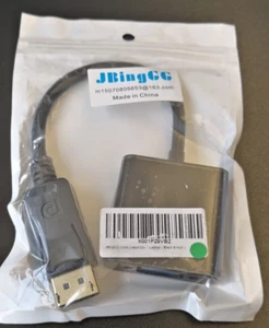 Display Port DP to VGA Adapter Cable Cord. JBingGG Display Monitor Projector PC - Photo 1/4