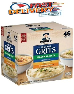 Quaker Instant Grits, Variety Pack (46 pk.) - Image 1 of 3