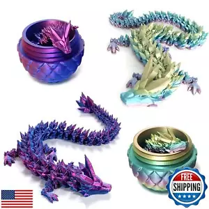stepsin 3D Printed Easter Dragon Egg with Dragon Inside Mystery Animal Eggs H - Picture 1 of 5