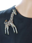 Crystal diamond giraffe brooch coat accessories