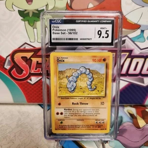 CGC 9.5 Onix 56/102 - Base Set - Pokemon TCG - SHIPS FAST - Picture 1 of 2
