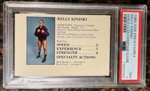 1985 Hemphill Von Erich Family Game Kelly Kiniski PSA 7 NM Wrestling Card - Picture 1 of 1