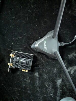 WiFi 6 Bluetooth Wireless Card PCI-e Adapter Dual Antenna Desktop Gaming AX3000 - Image 1 of 4