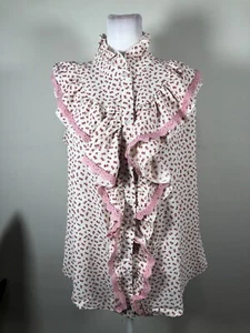 The Shirt Dress Shirt XL Colorful Button blouse Collar top - Picture 1 of 8