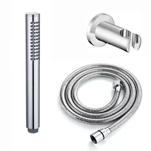 ENKI EH019 Lápiz Ducha Mano Jets Kit Manguera Lujo Latón Pared Soporte Cromado - Imagen 1 de 6