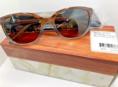 Nuevo SIN USAR HS758-22B Maui Jim HONI HCL Bronce Polarizado Mujeres Ojo de Gato Gafas de Sol Foto 1 de 4