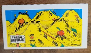 1970 TOPPS PORTE DIVERTENTI EMISSIONE PROVA RARA CARTA INGRESSO ANTVILLE #1 - Foto 1 di 1