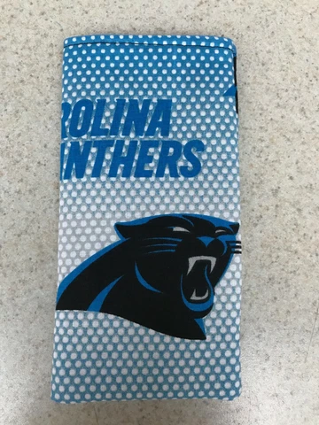 Eyeglass / Sunglass Soft Fabric Case - Carolina Panthers on Blue - NFL - NEW! Cover