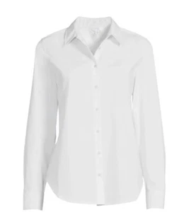 True to you button white dress shirt XXL Stretch Woman wrinkle free NWT - Picture 1 of 4