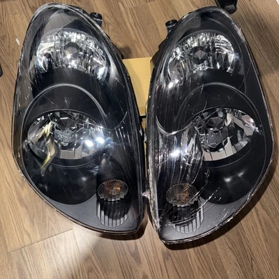 2003 2004 Black Driver And Passenger Headlights Pair For Infiniti G35 4dr Sedan - Image 1 of 4