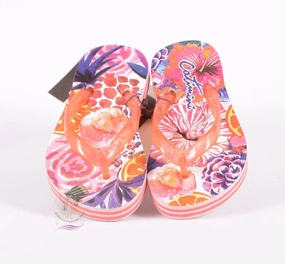 Chinelos Catimini meninas rosa alça em T tamanho 9 EUA/25 UE US$ 95 novo sem caixa - Imagem 1 de 2