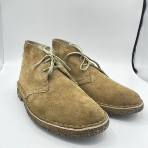 Clarks Originals Chukka Desert Boots Men's Size 10 M US Beige Suede Leather - Picture 1 of 12