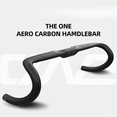 Road Bike Carbon Handlebar Fully Internal Routing Gravel Bicycle Drop Bar 31.8mm - Image 1 of 4