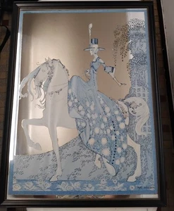 Großer Retro Spiegel Illustration Kay Nielsen 69x51 cm Vintage (Ref: Hang) - Bild 1 von 6