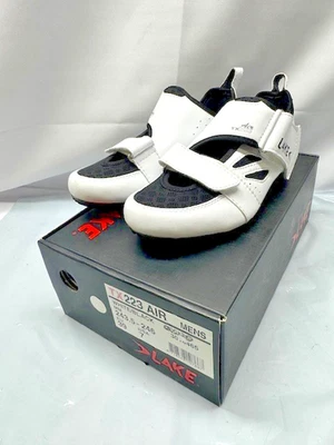 Zapato de ciclismo Lake TX223 Air para hombre - blanco/negro-talla 7 *nuevo-caja dañada Foto 1 de 4