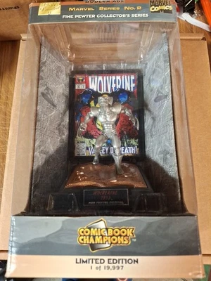 Marvel Comic Book Champions - Figura de peltre fino Wolverine NUEVA 1997 #5509  Foto 1 de 4