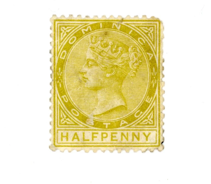 DOMINICA--Sello individual Scott #4 Foto 1 de 1