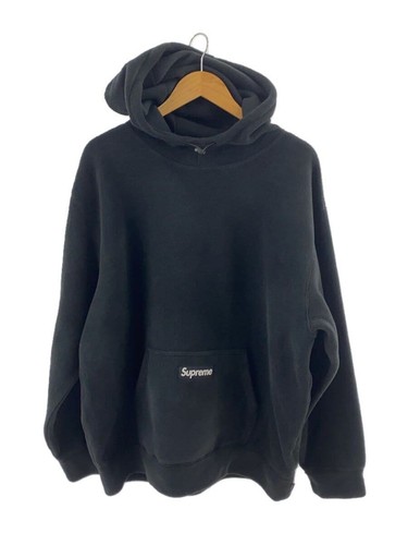 Felpa con cappuccio Supreme 20FW Polartec XL poliestere BLK etichetta attaccata