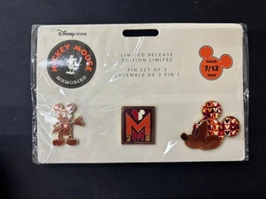 Disney Mickey Mouse Erinnerungen Pin 3er Set - Limitierte Veröffentlichung Juli 2018 - KOSTENLOSER VERSAND! - Bild 1 von 2