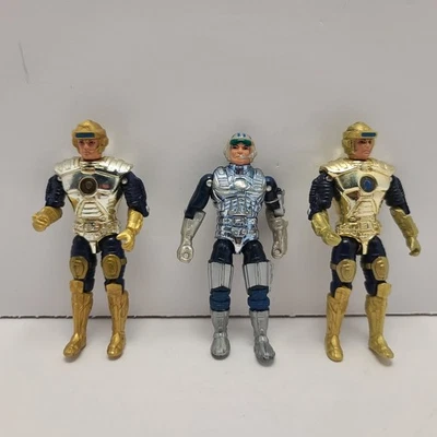 Lote de 3 bonecos de ação vintage Captain Power da década de 1980 brinquedos Mattel - Imagem 1 de 4