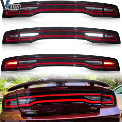 1 Set Fits Dodge Charger 2011-2014 Sequential Full LED Tail Light DRL w/Dynamic - Image 1 of 4