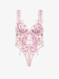 Body de peluche Victoria's Secret For Love & Lemons Maisie color rosa M - Imagen 1 de 4