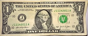2011 November 14, 2011 One Dollar Birthday /Anniversary Note - Picture 1 of 2
