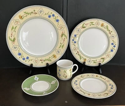 Villeroy & Boch Eden Garden Amarillo Verde 5 piezas Set de lugar para cenar (Multi. Disponible) Foto 1 de 4