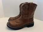 ARIAT WOMENS 9.5B FATBABY WESTERN COWGIRL BOOTS SADDLE BROWN 10000860 14930