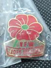 Vintage Lapel Pin ~ VFW Ladies Auxiliary Veterans Of Foreign Wars Poppy Flower