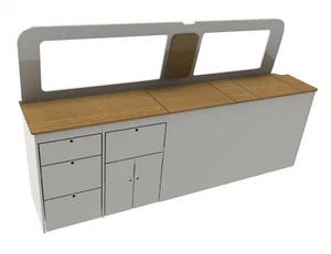 VW transporter low level kitchen - Picture 1 of 2