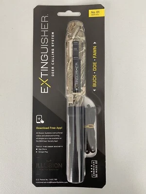 Extinguisher Deer Call Camo with DVD Instructional Hunting Buck Lure Grunt 740 - Image 1 of 3