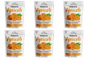 6 PACK - Nature's Garden Probiotic Dried Apricots Whole Fruit 40oz Healthy Snack - Picture 1 of 7