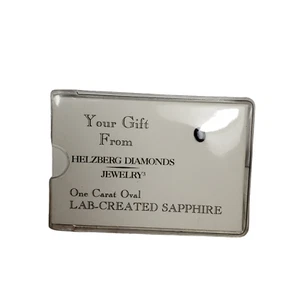 Helzberg Diamonds Jewelry 1ct Oval Sapphire Blue Gemstone Lab-Created - Picture 1 of 3