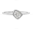 0.11 Ct Diamond PROMISE Band Engagement diamond Ring 14k Gold Fine Jewelry