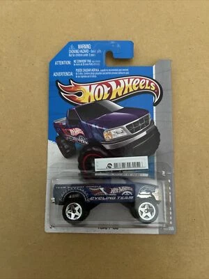 HOT WHEELS FORD F-150 СИНЯЯ ВЕЛОСИПЕДНАЯ КОМАНДА HW CITY КОРОТКАЯ КАРТОЧКА 2012 - Изображение 1 из 4