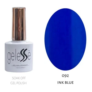 geleSSe GEL nail POLISH No.092 INK BLUE - salon, soak off, nails, FREE post